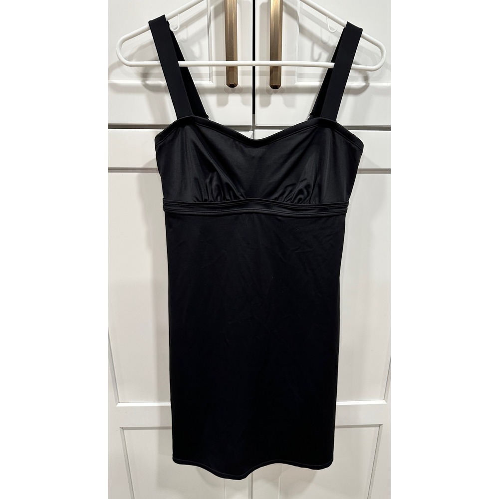 Athleta Black Dress Swim Cover Up Adjustable Straps 32 D/DD